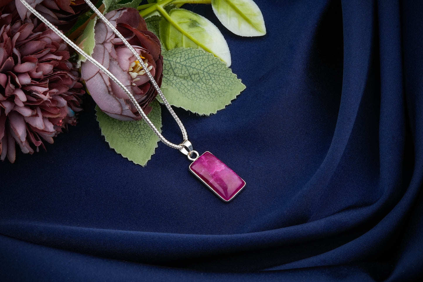 Rectangular Semiprecious Stone Pendants