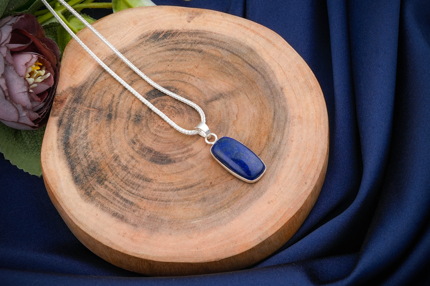Rectangular Semiprecious Stone Pendants