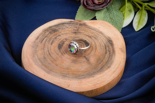 Mystic Topaz Ring In Silver