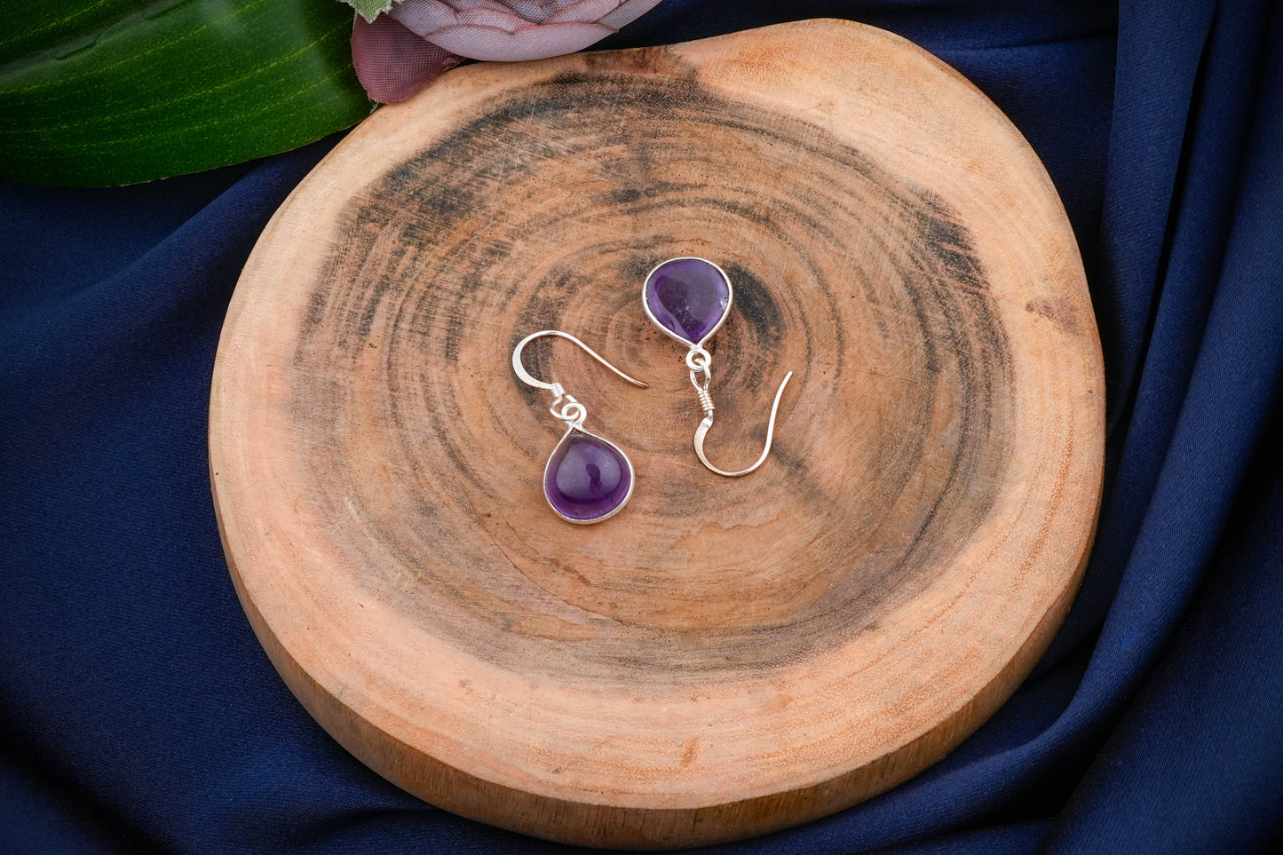 The Amethyst Drop Earrings