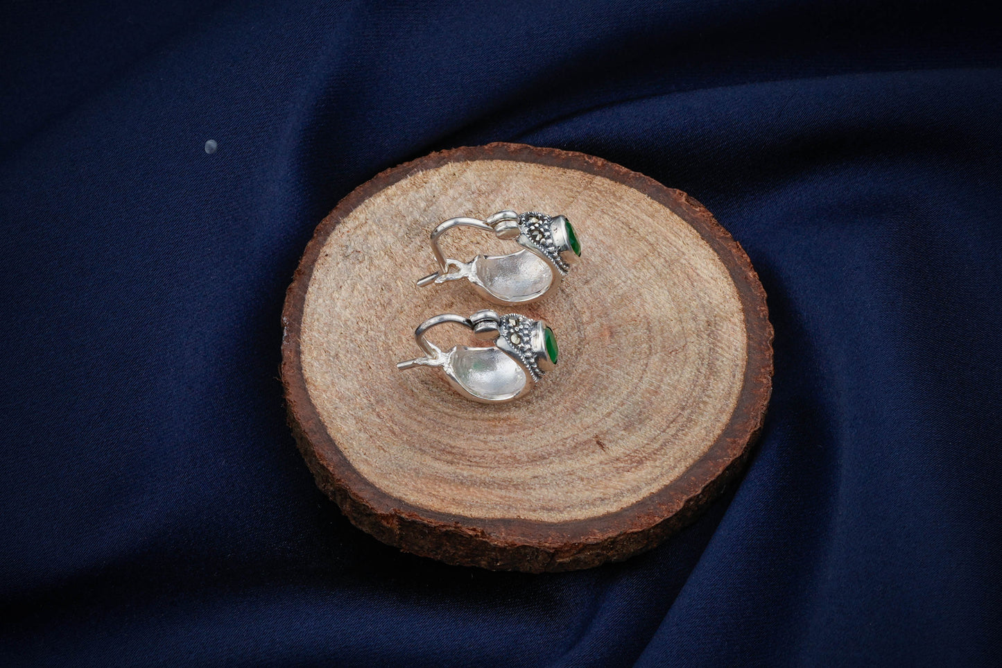 Silver Emerald Rings
