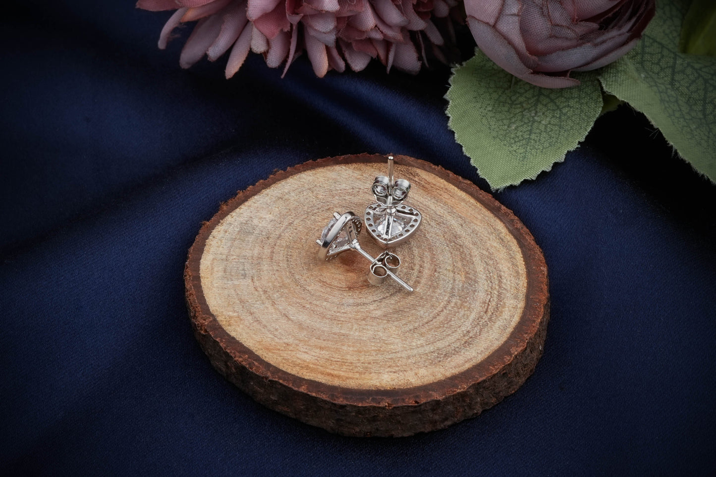 Trilliant Cut Victorian Solitaire Studs