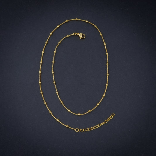 Gold-plated Knotted Chain (Brass)