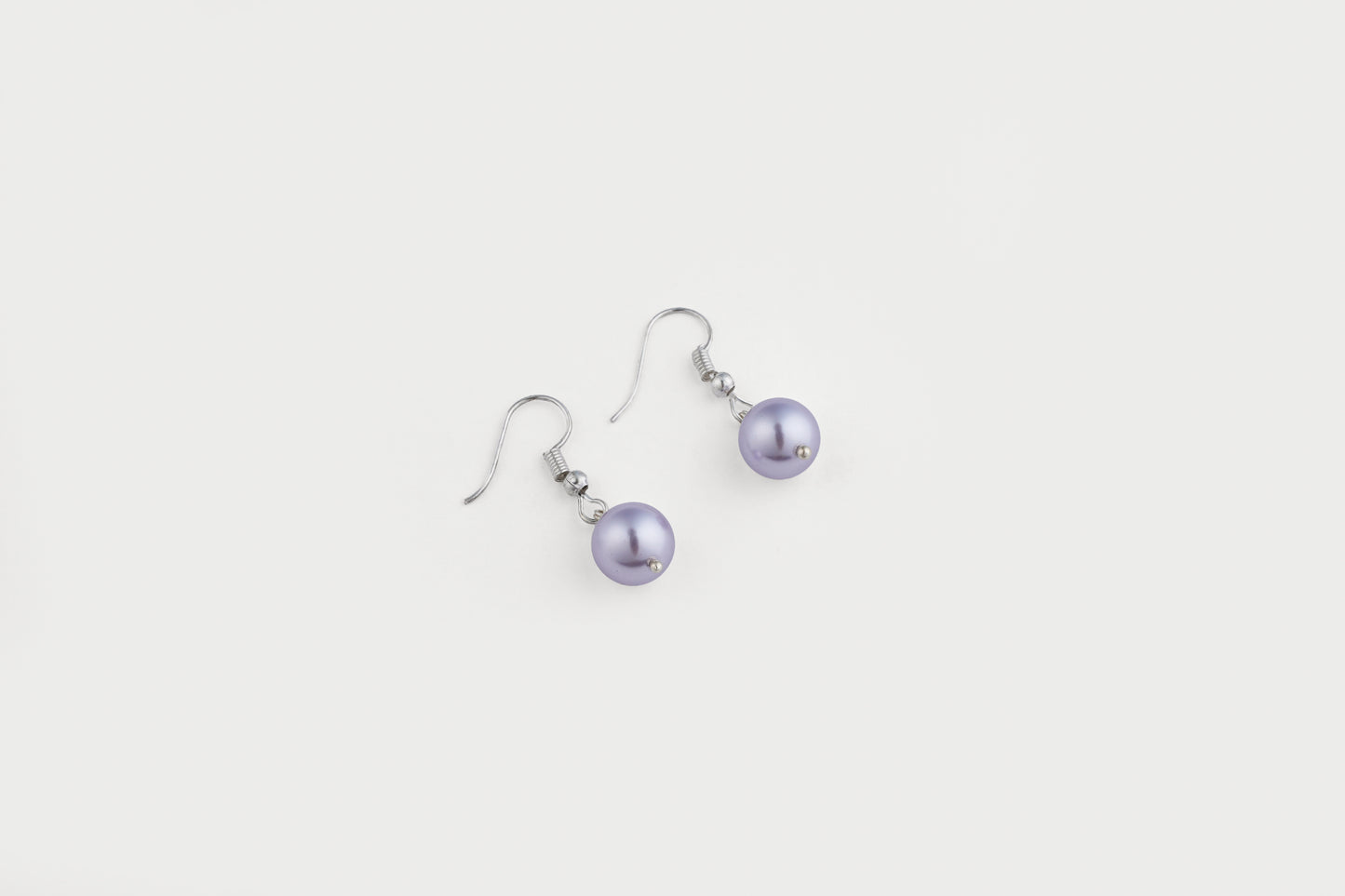 Purple And Violet Pearls Combo Earrings Set