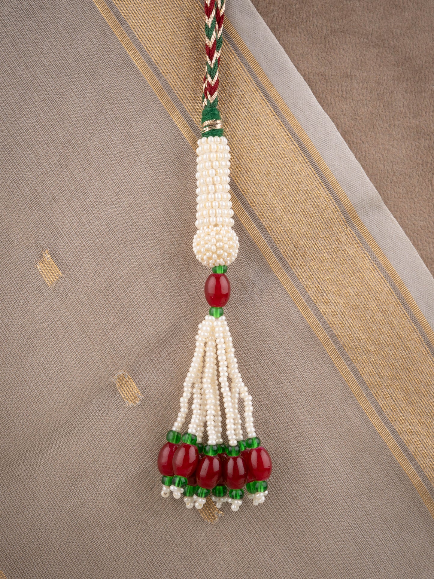 Royal Green And Gold Plated Silver Necklace