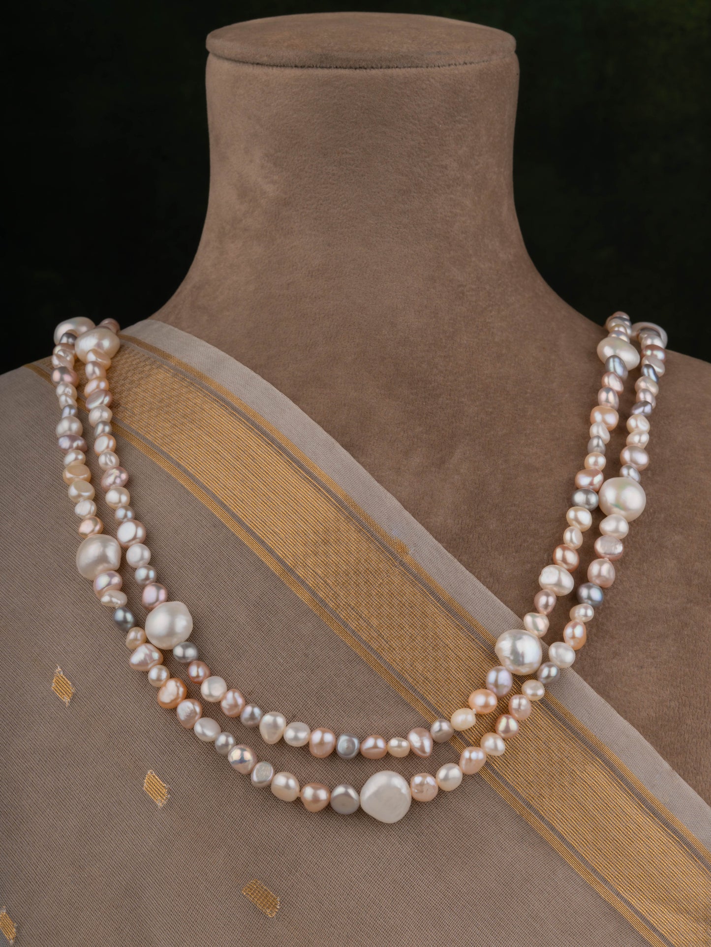 Freshwater Long Pearl Styling Necklace