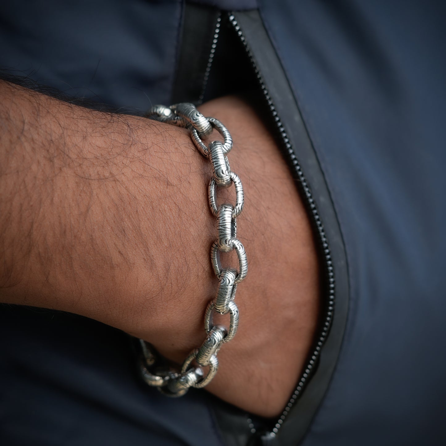 Oval Links Men Bracelet