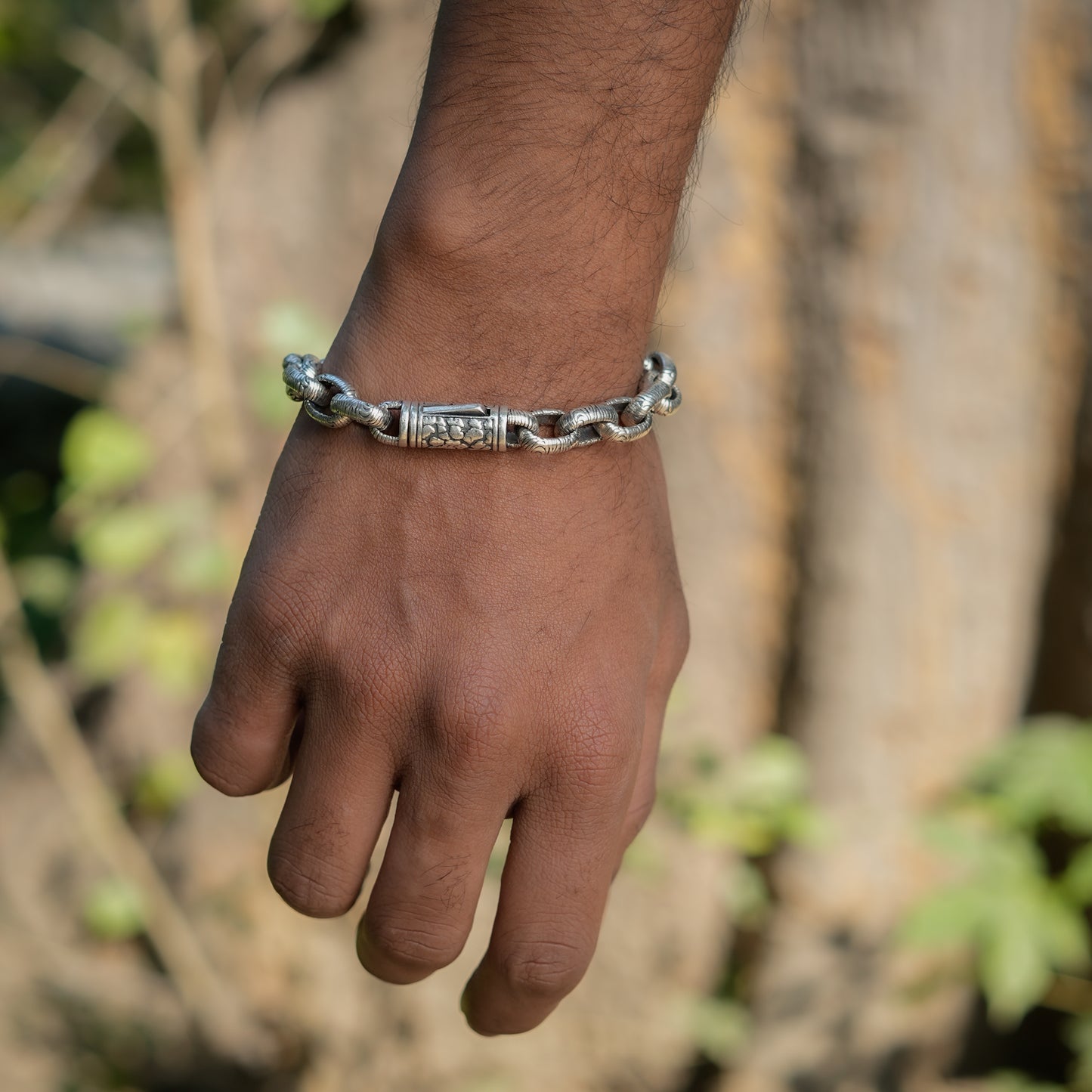 Oval Links Men Bracelet