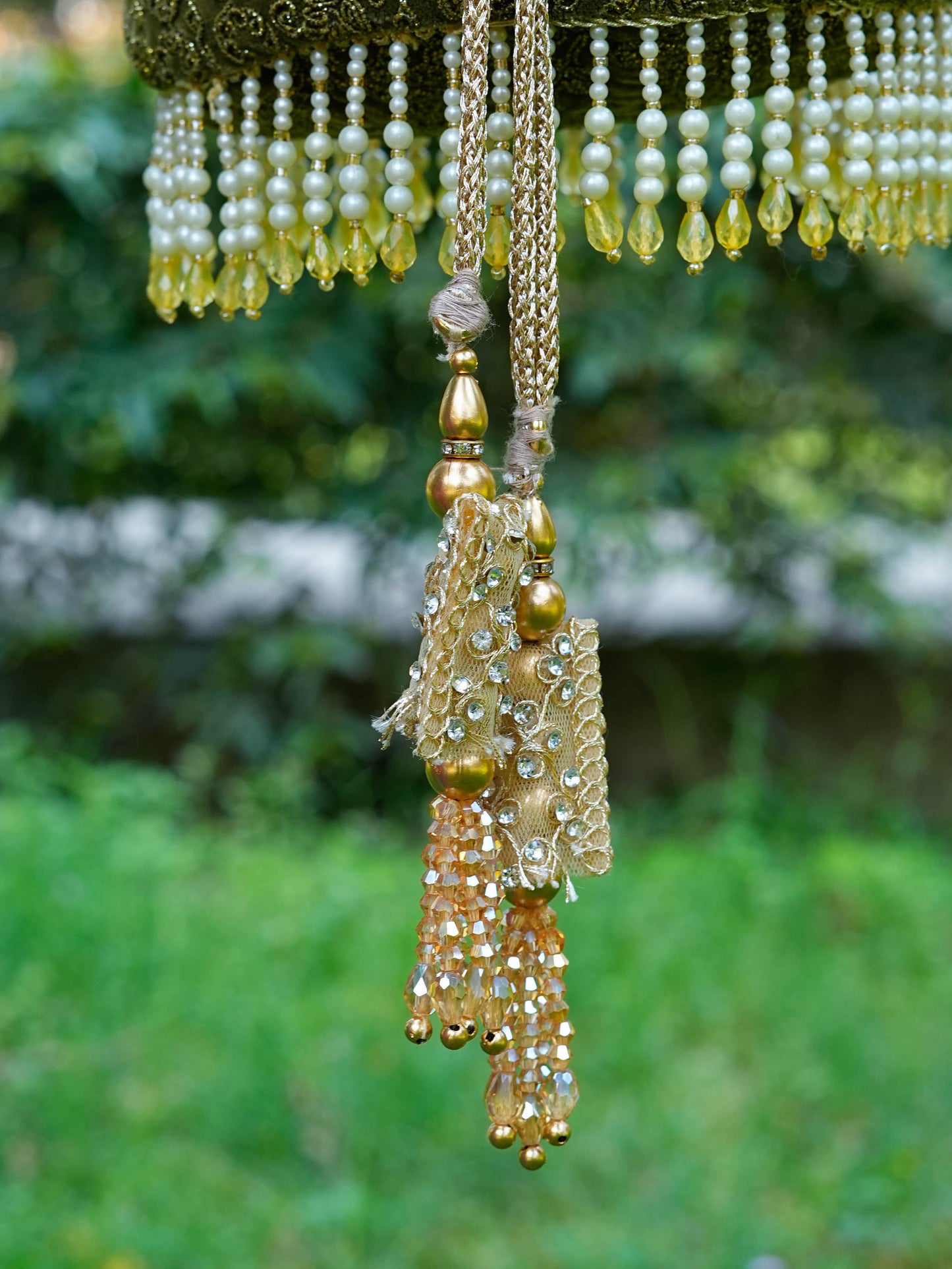 Olive Opulence Velvet Potli