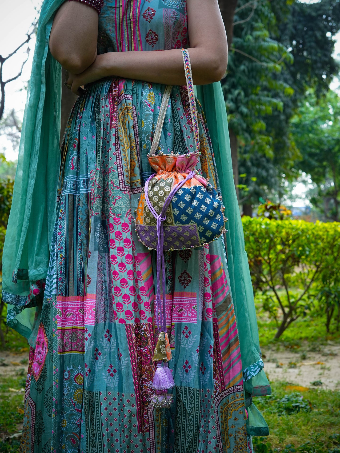 Multi Coloured Extravaganza Potli