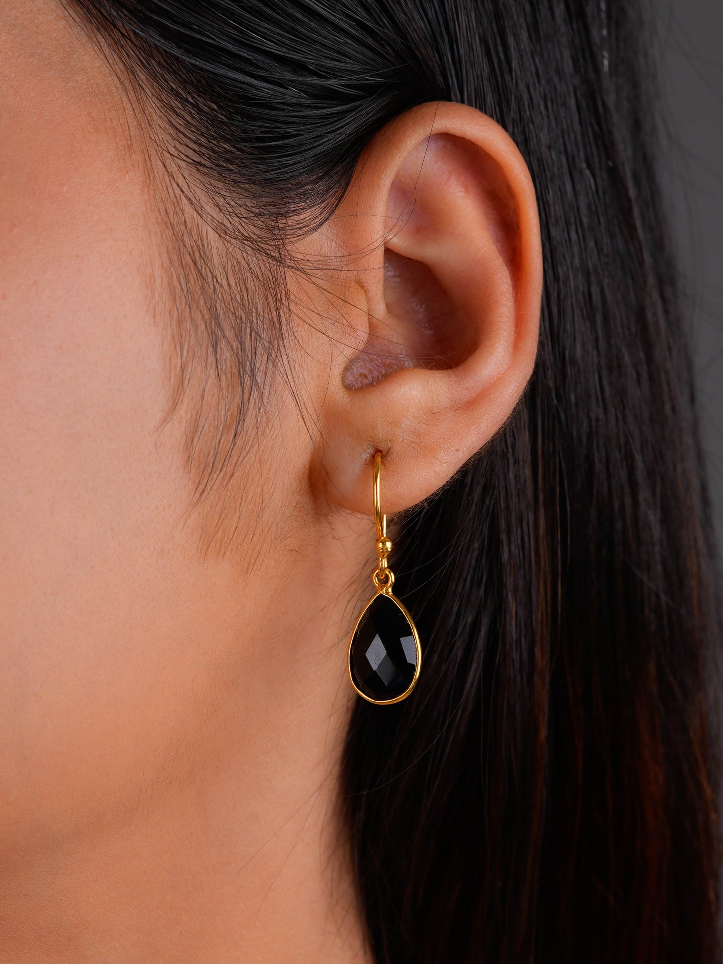 Black Onyx Minimal Pendant Set