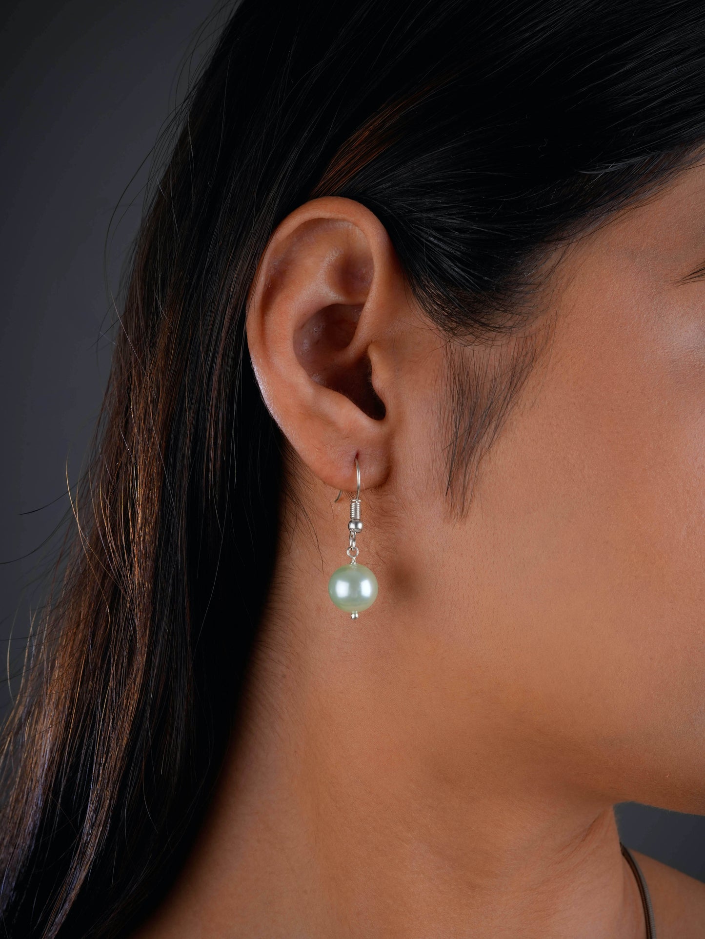 Purple And Lime Green Combo Earrings