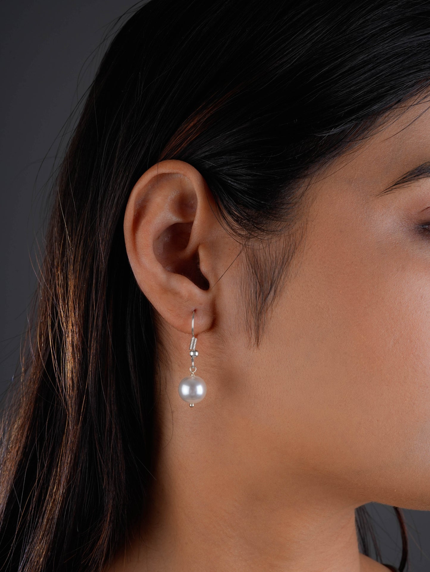 Golden And Beige Pearls Combo Earring Set