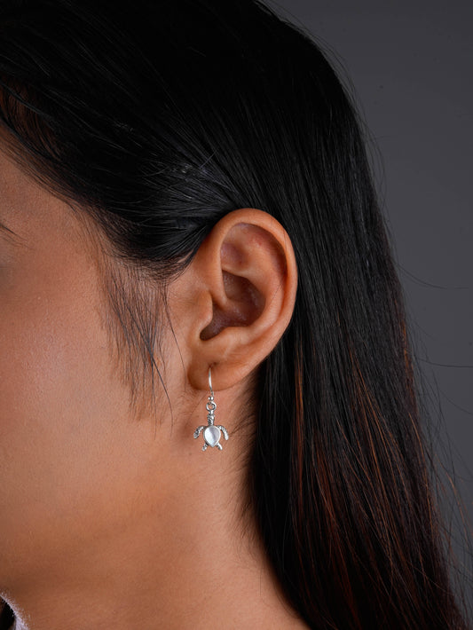 Cute Little MOP Silver Turtles