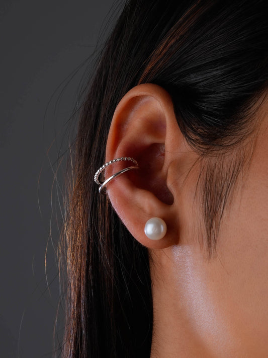 Ear Clip Cuff Wrap Earrings(Silver)