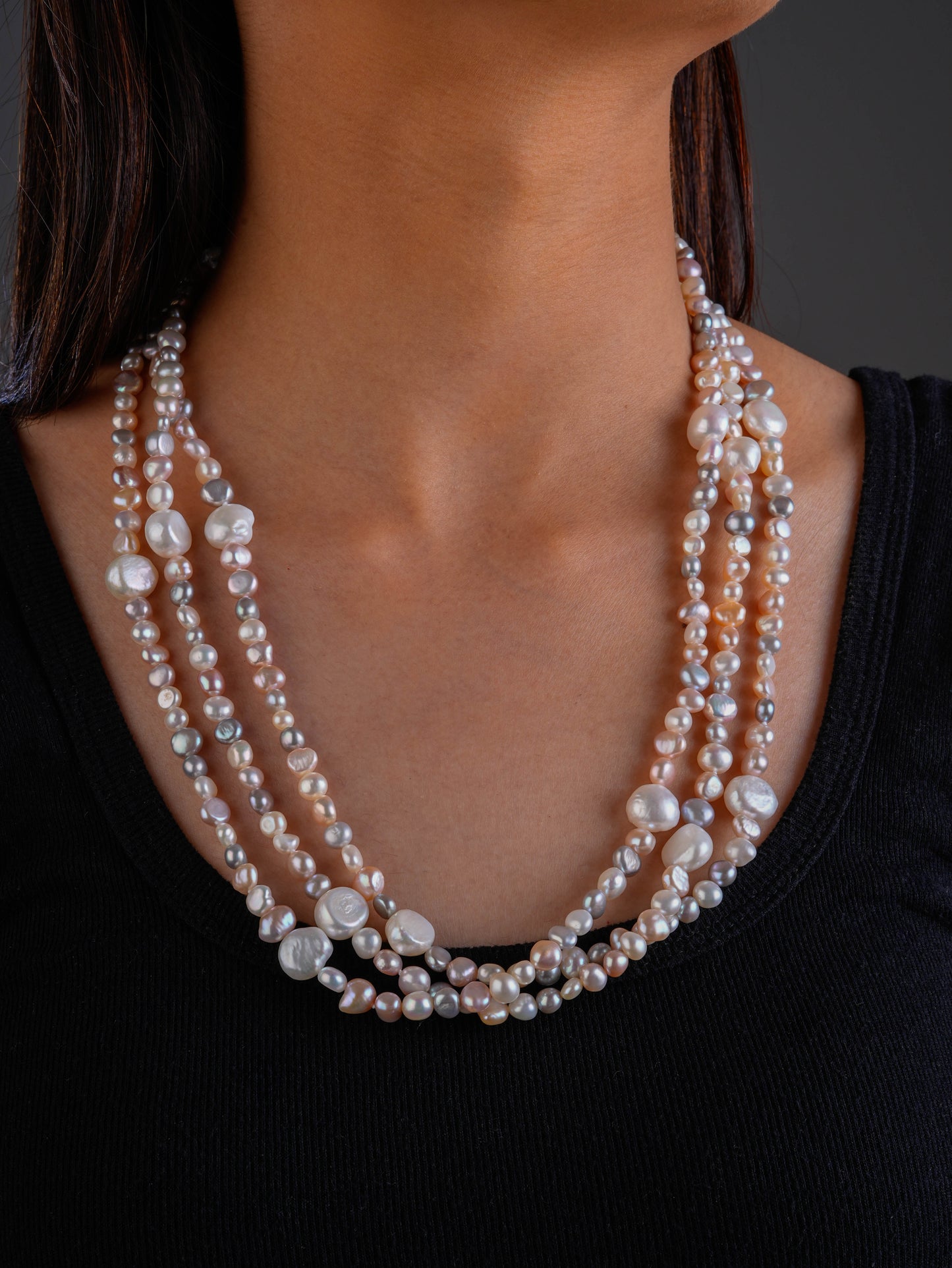 Freshwater Long Pearl Styling Necklace