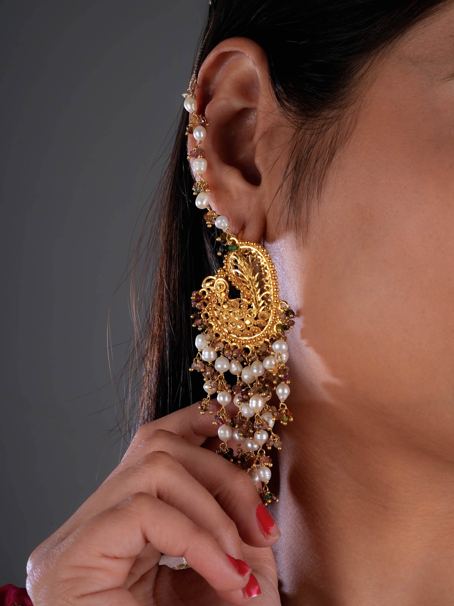 Vasundhara Multilayered Gold Plated Silver Necklace