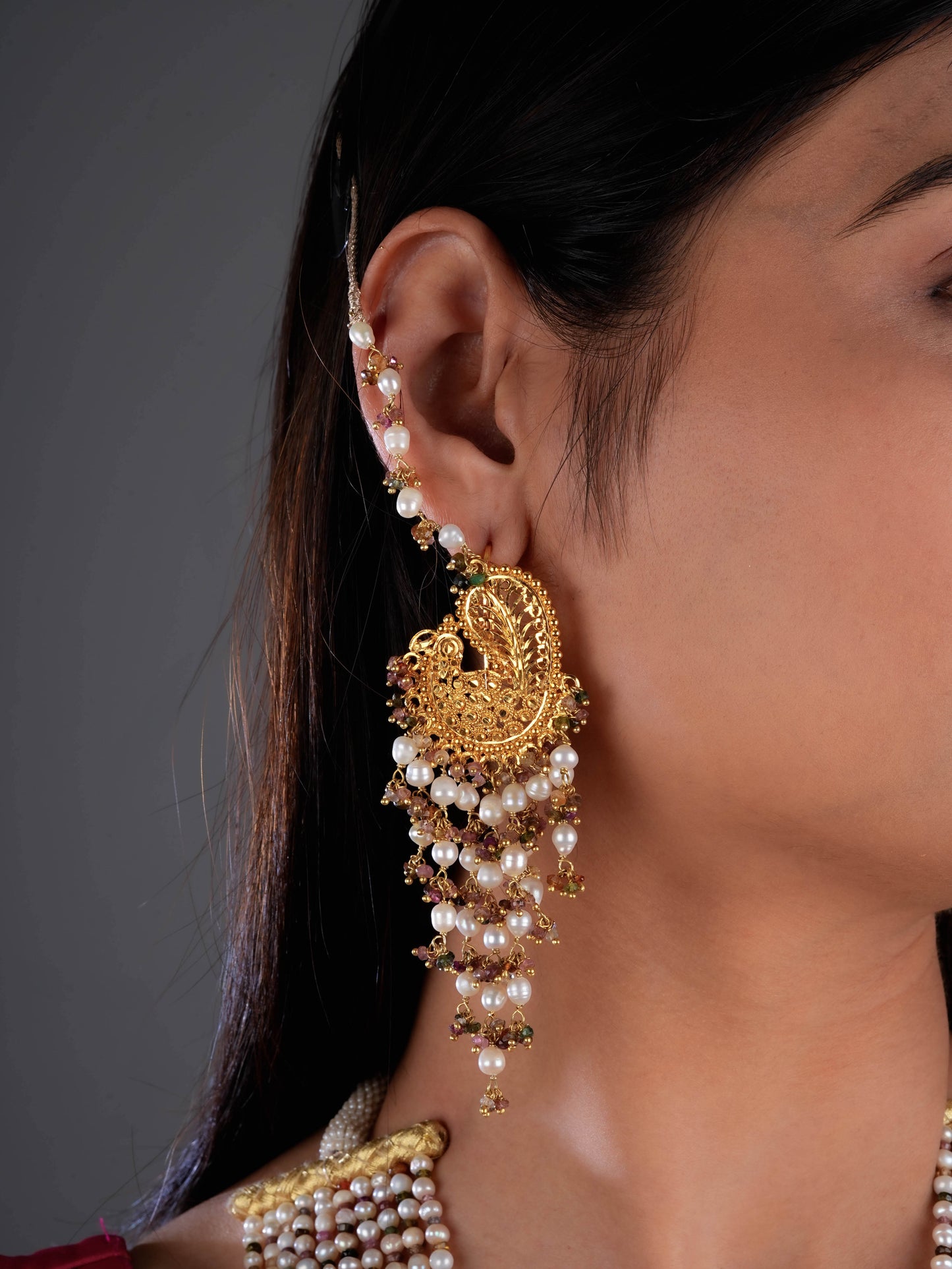 Vasundhara Multilayered Gold Plated Silver Necklace