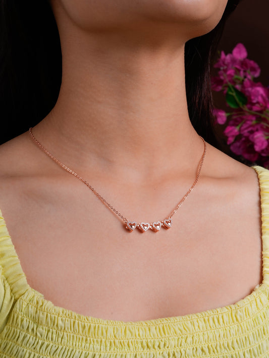 Golden Hearts Necklace