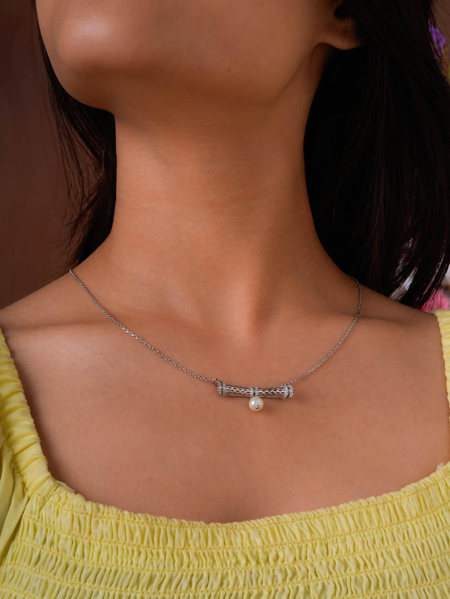 Modern Pearl Pendant Set