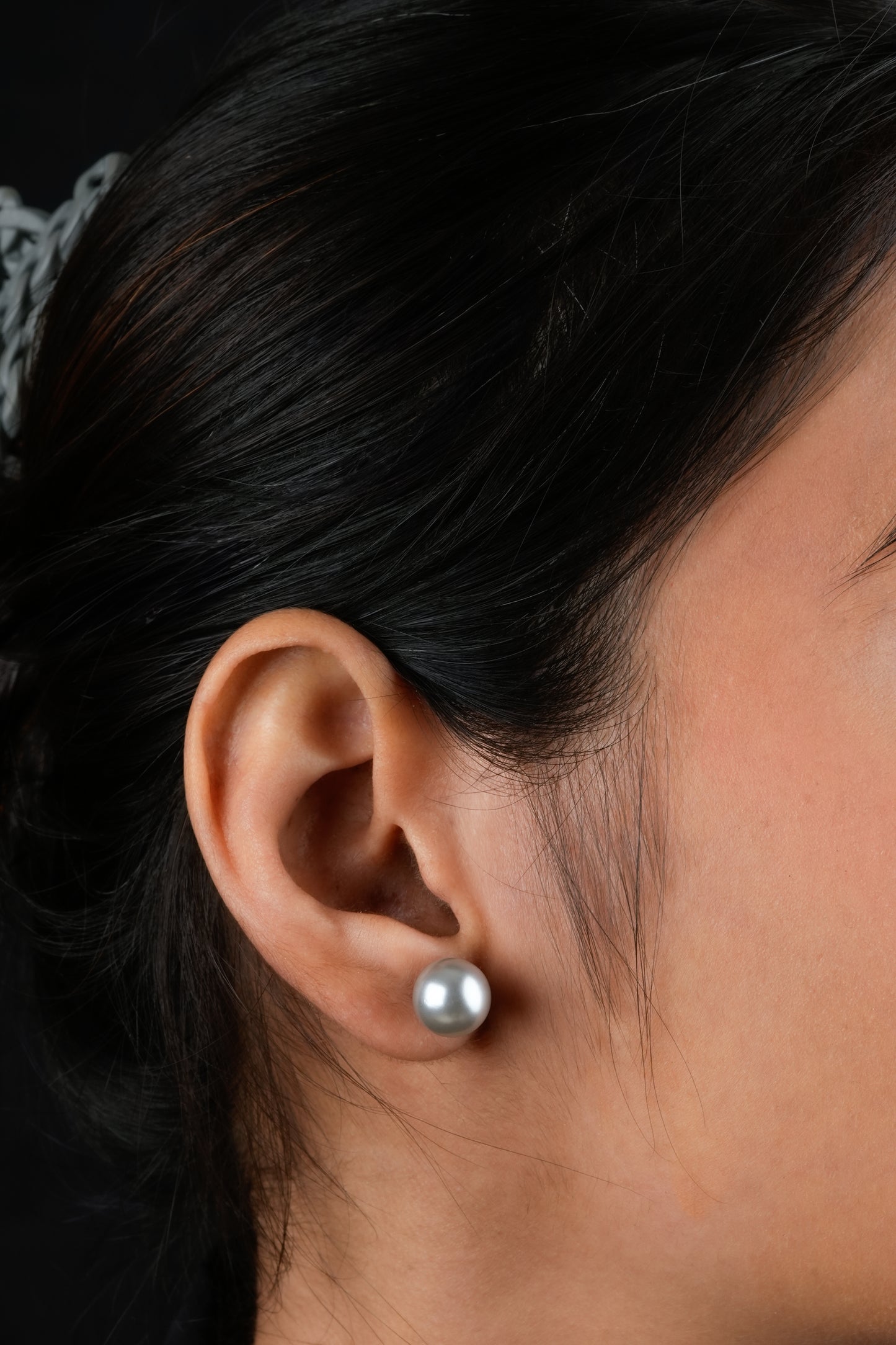 Grey Pearl Studs