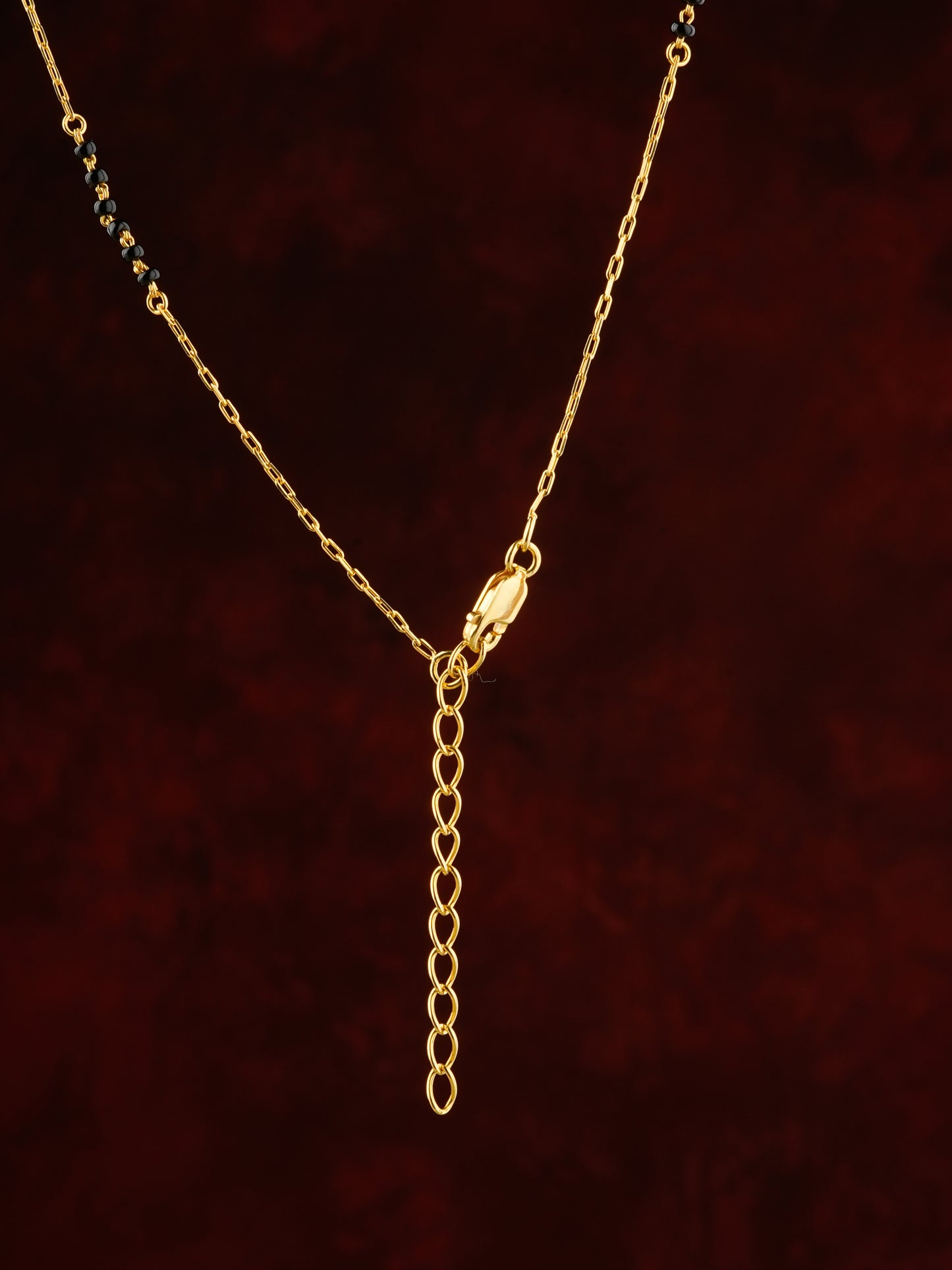 Half Moon Silver Gold Plated Mangalsutra