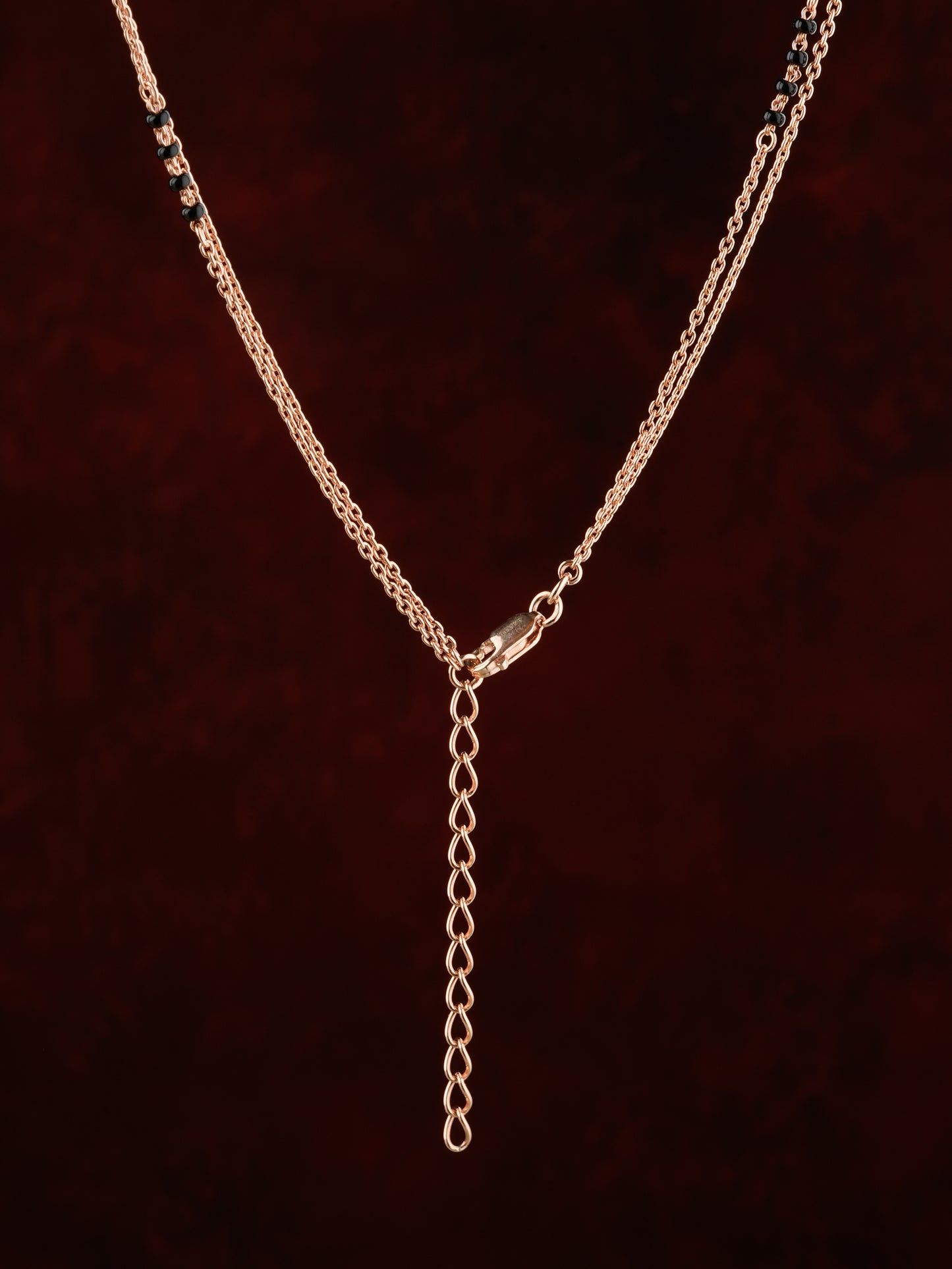 Trendy Rose Gold Floral Mangalsutra