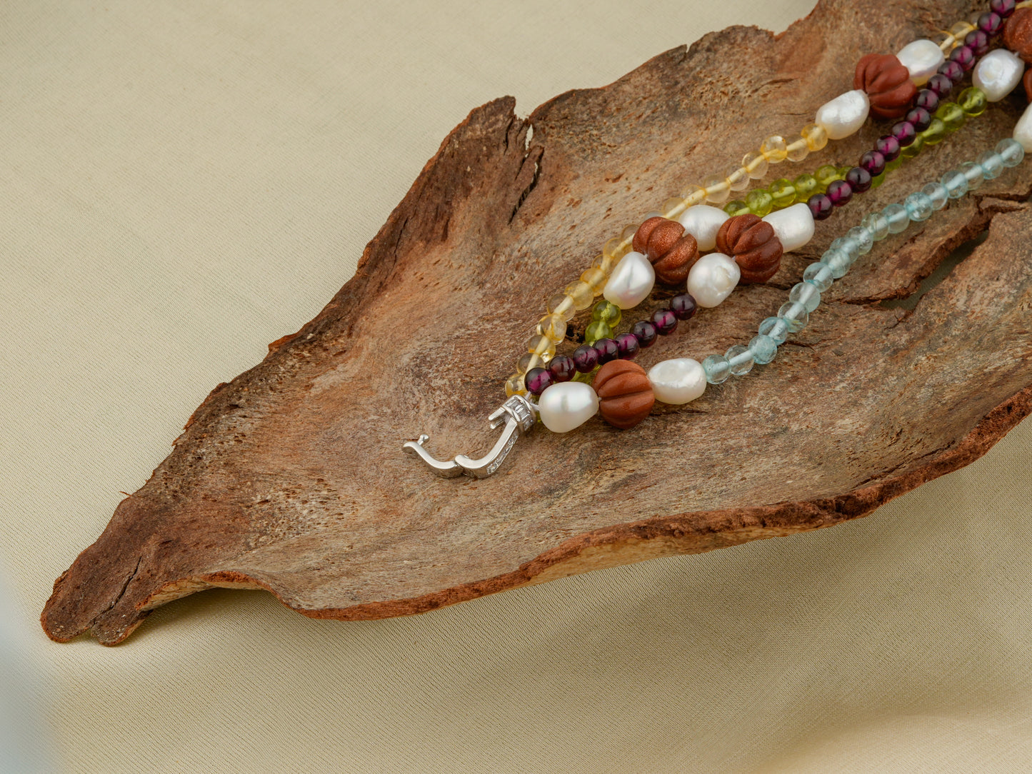 Pearl And Multi Stone Bracelet