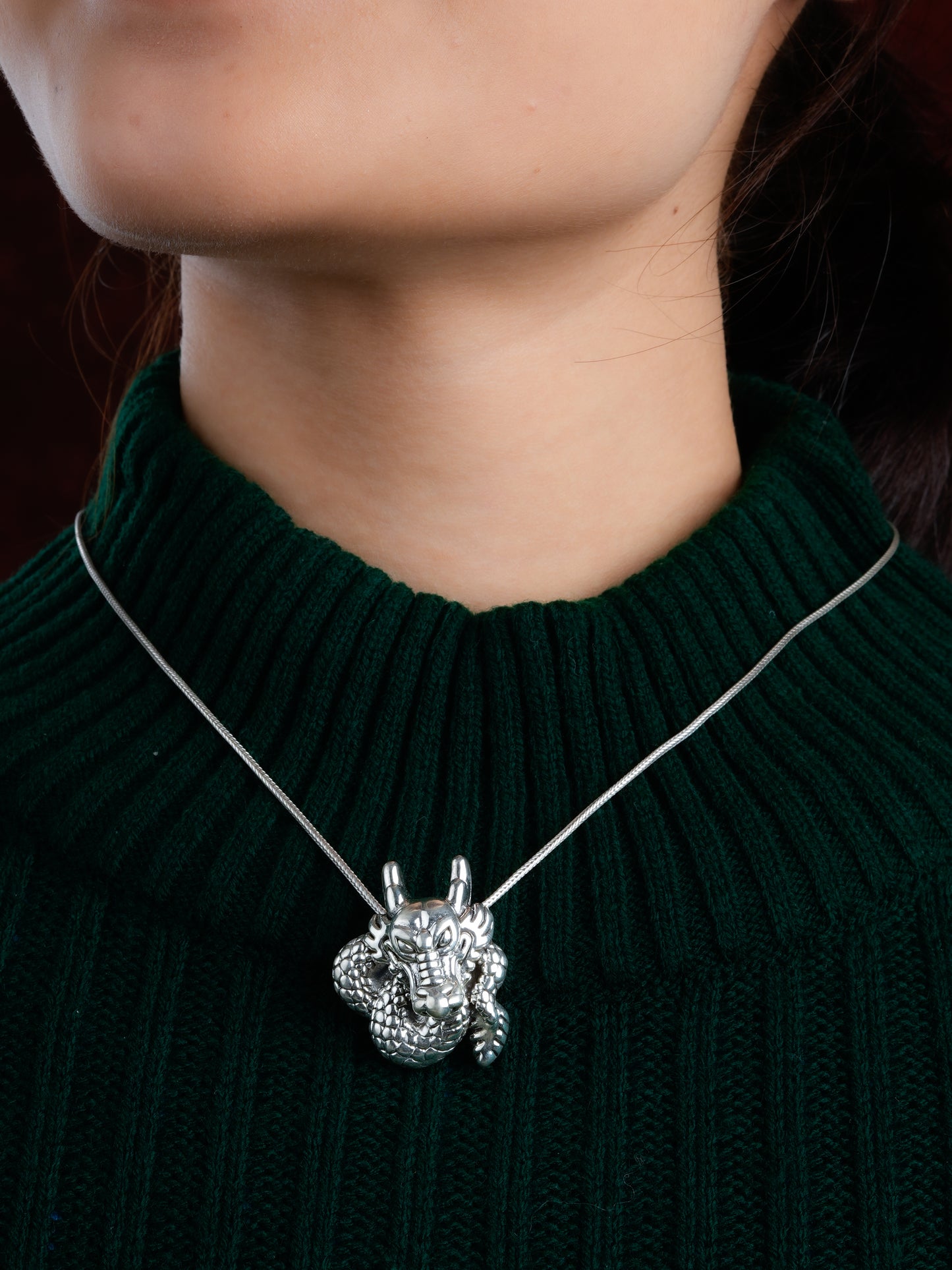 Dragon Silver Pendant