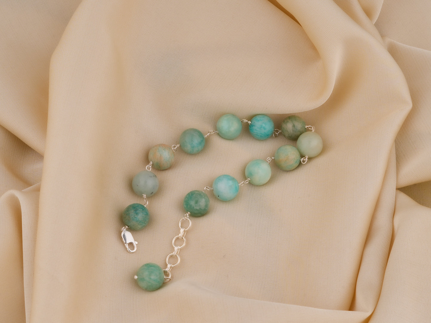 Silver Amazonite Bracelet