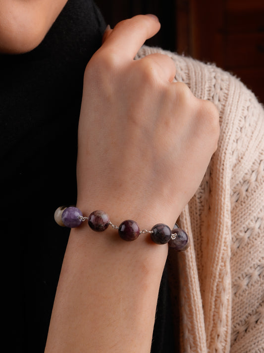 Multi Tourmaline Silver Bracelet