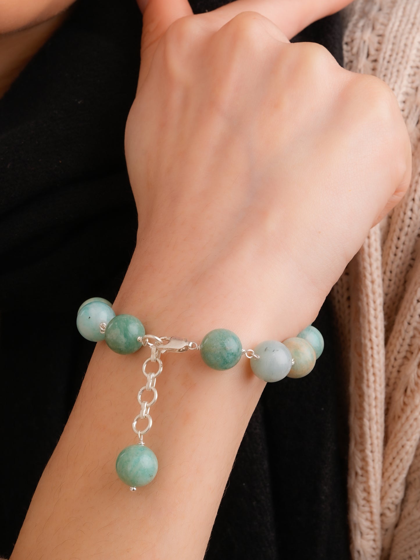 Silver Amazonite Bracelet