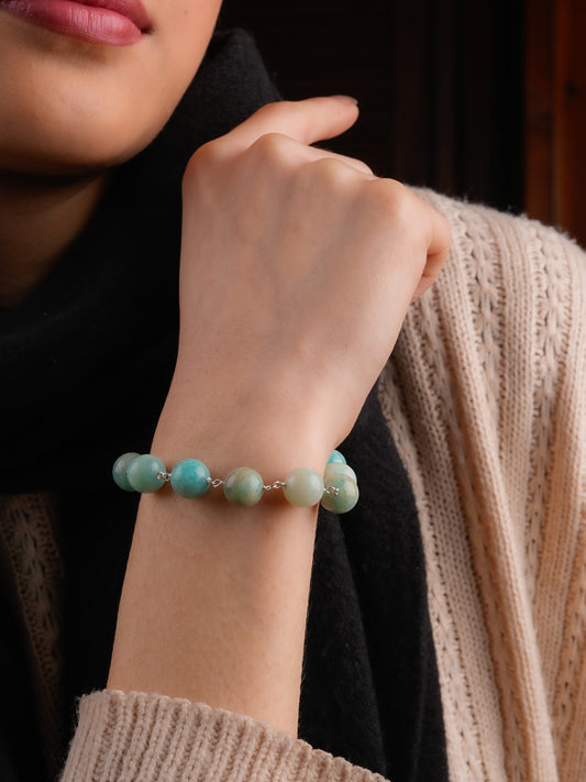 Silver Amazonite Bracelet