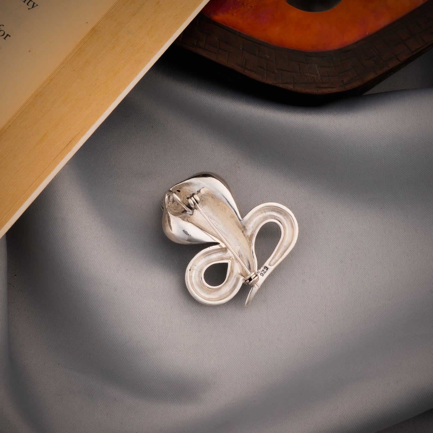 "The Cobra" Silver Brooch Cum Pendant