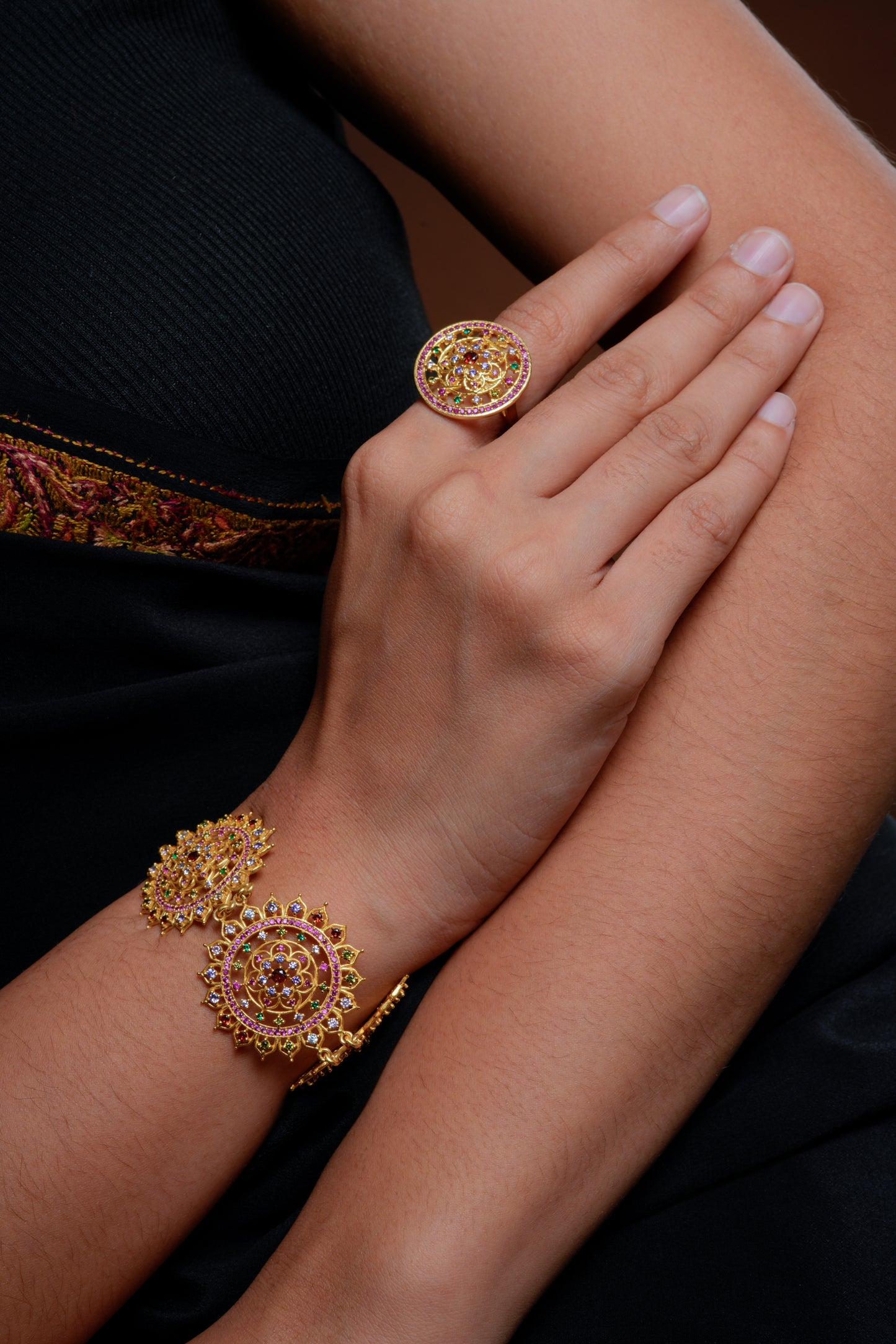 Heera Panna Bracelet