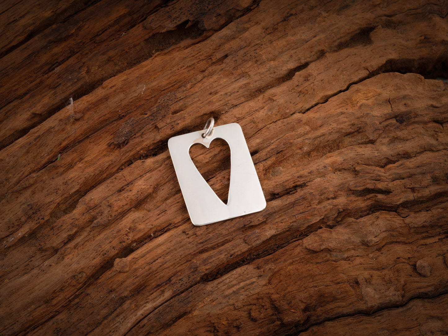 Silver Ace Of Hearts Pendant