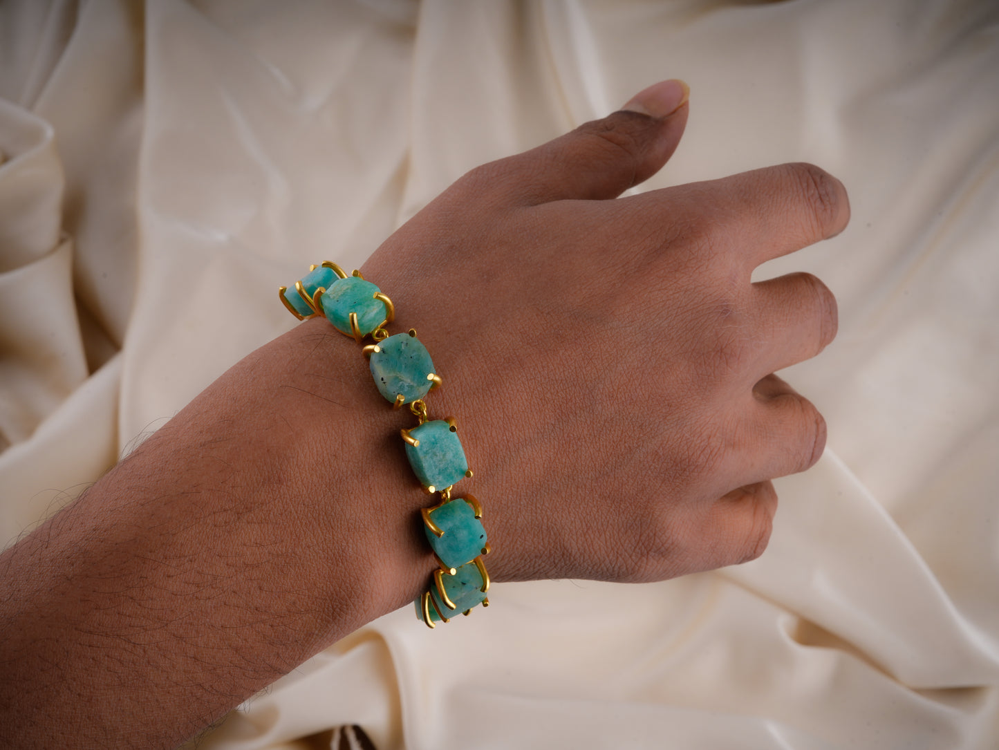 Uncut Amazonite Bracelet
