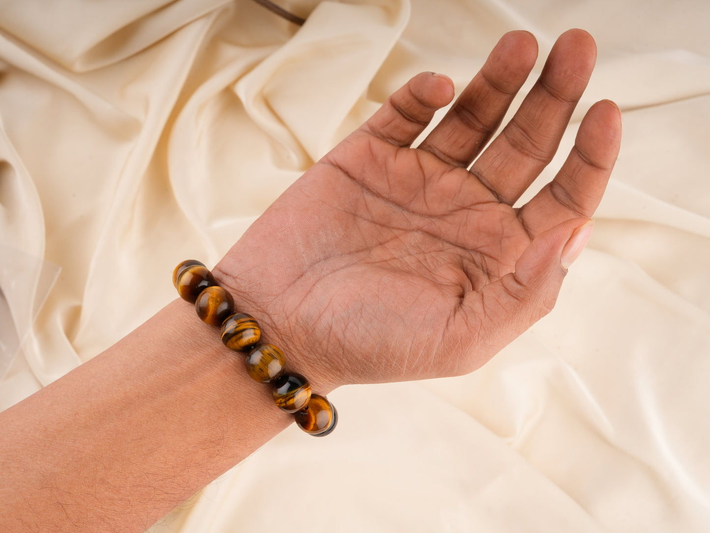 Tiger Stone Natural Gemstone Bracelet(14mm)