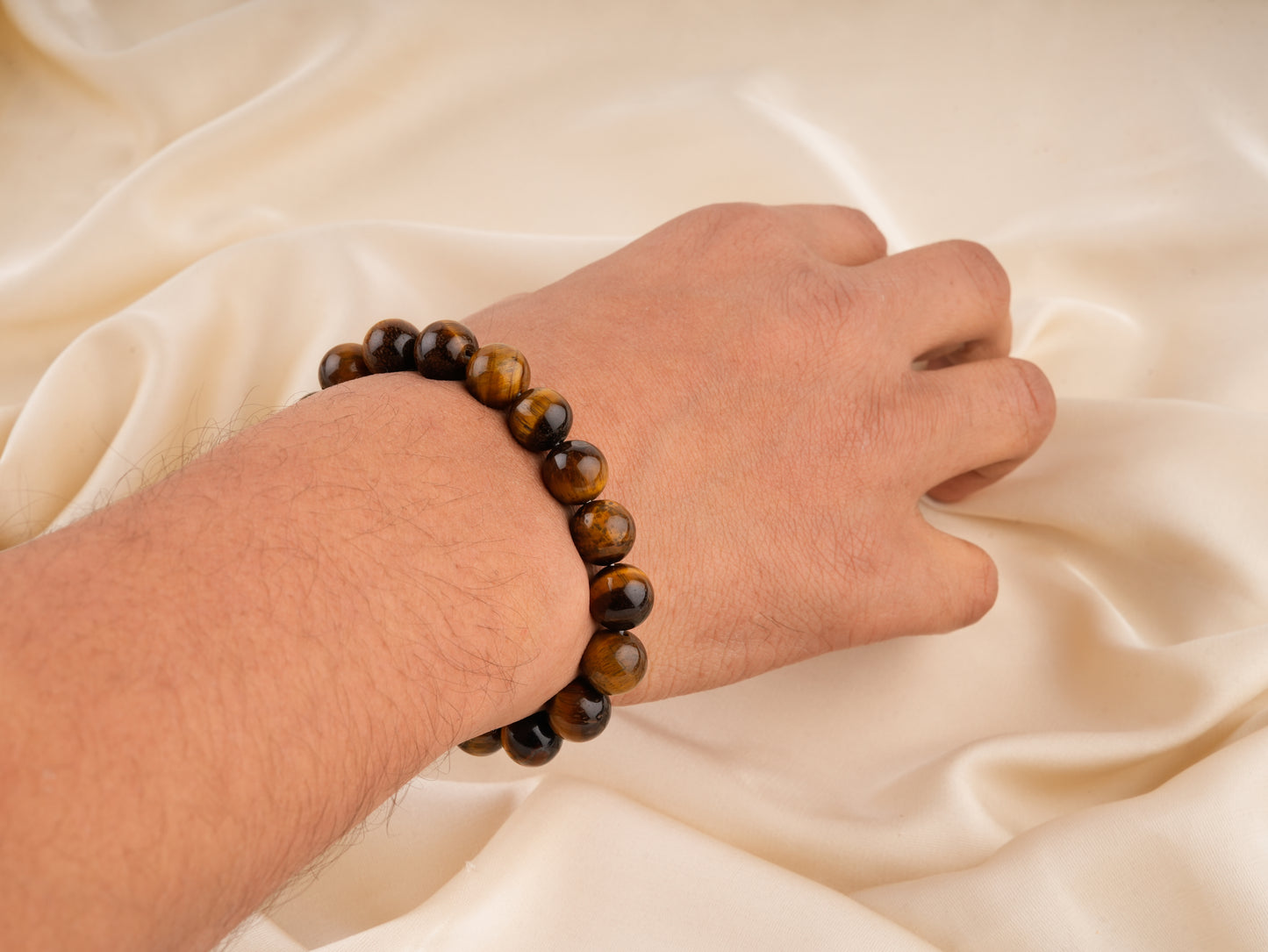 Tiger Stone Natural Gemstone Bracelet(10mm)