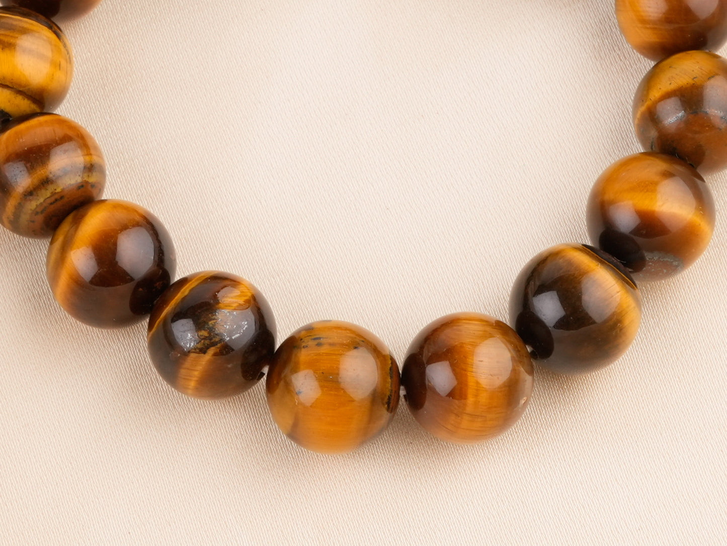 Tiger Stone Natural Gemstone Bracelet(12mm)