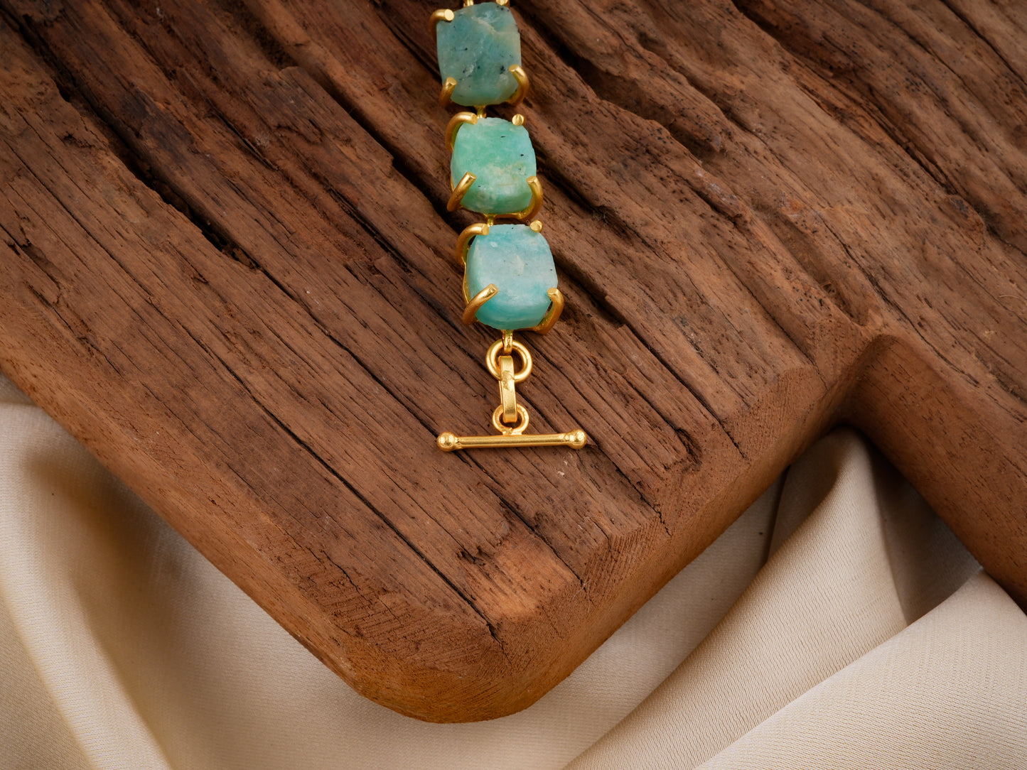 Uncut Amazonite Bracelet