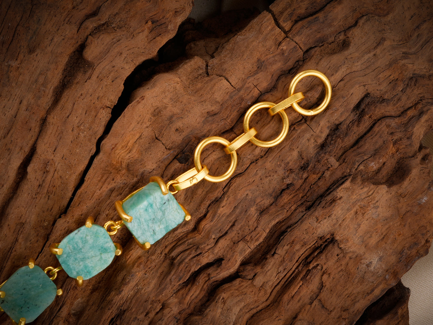 Uncut Amazonite Bracelet