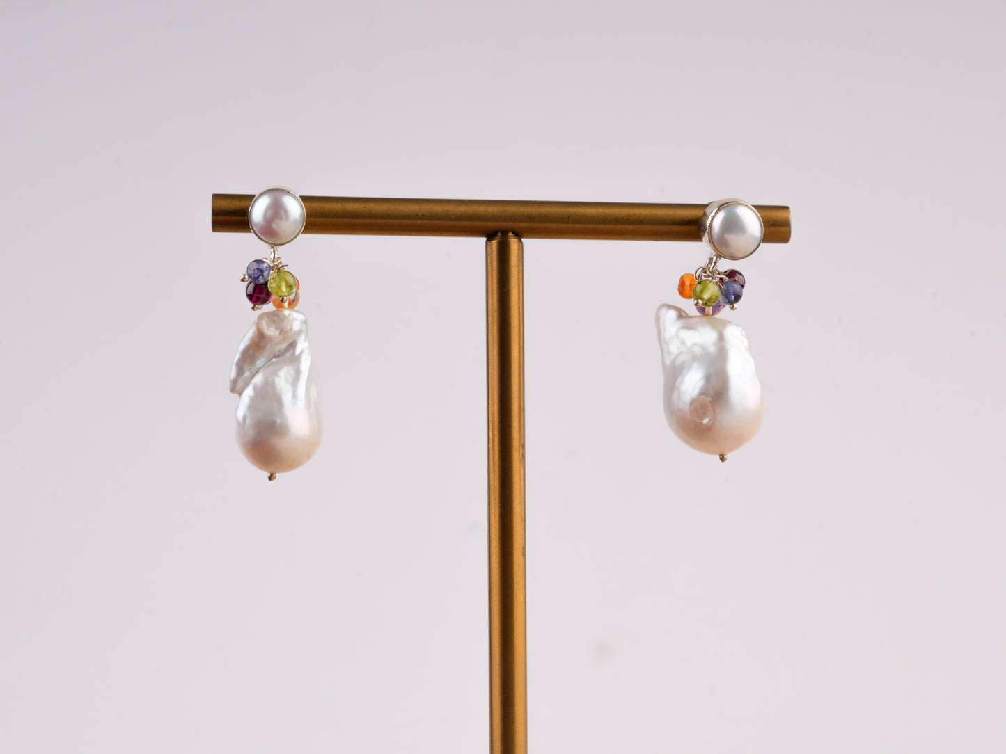 Baroque Beauty Earrings(Silver)