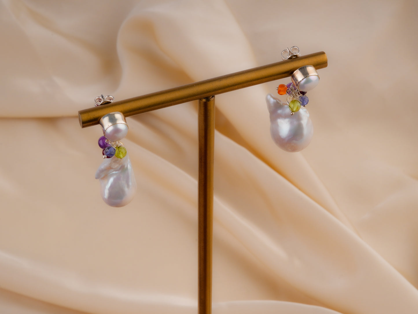 Baroque Beauty Earrings(Silver)