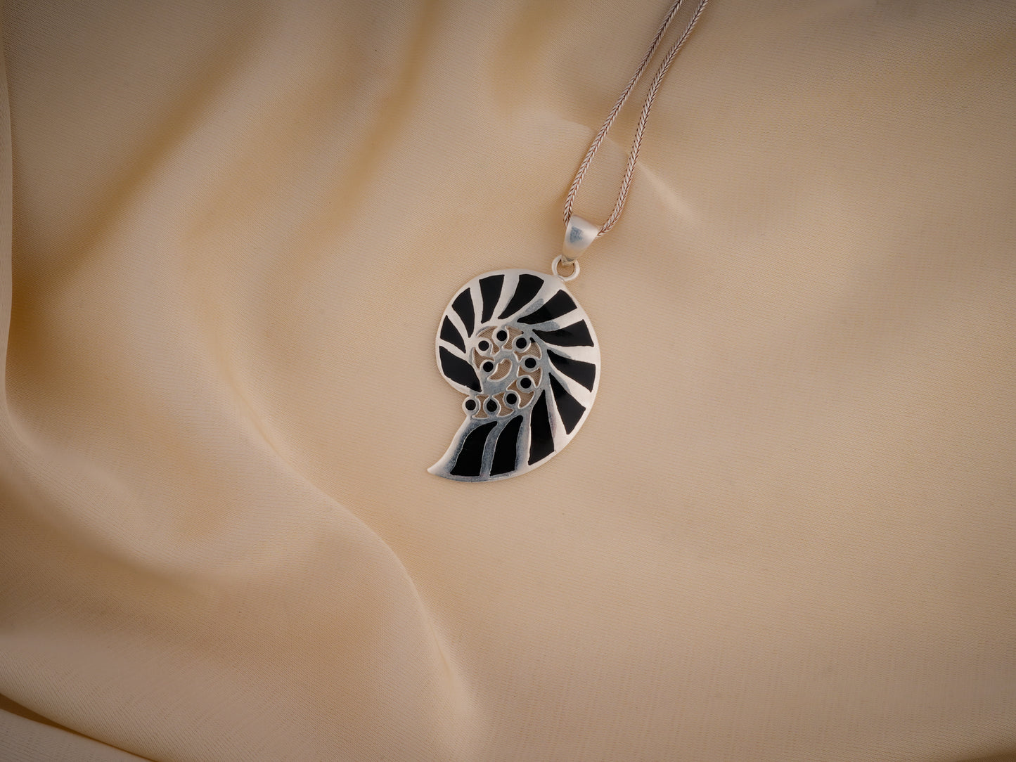 Golden Ratio Black Onyx Pendant
