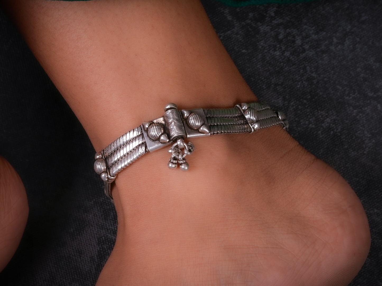 Shahi Silver Anklets