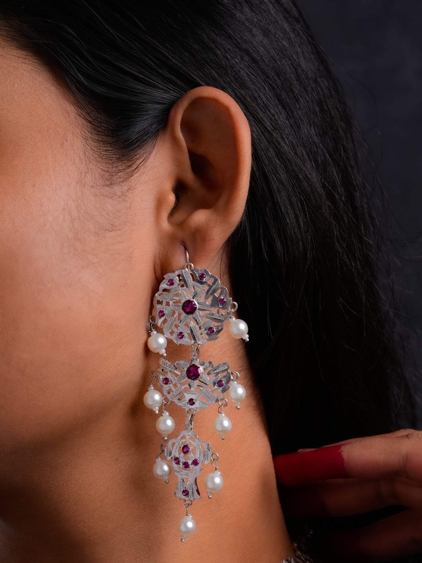 Shakira Silver Earrings