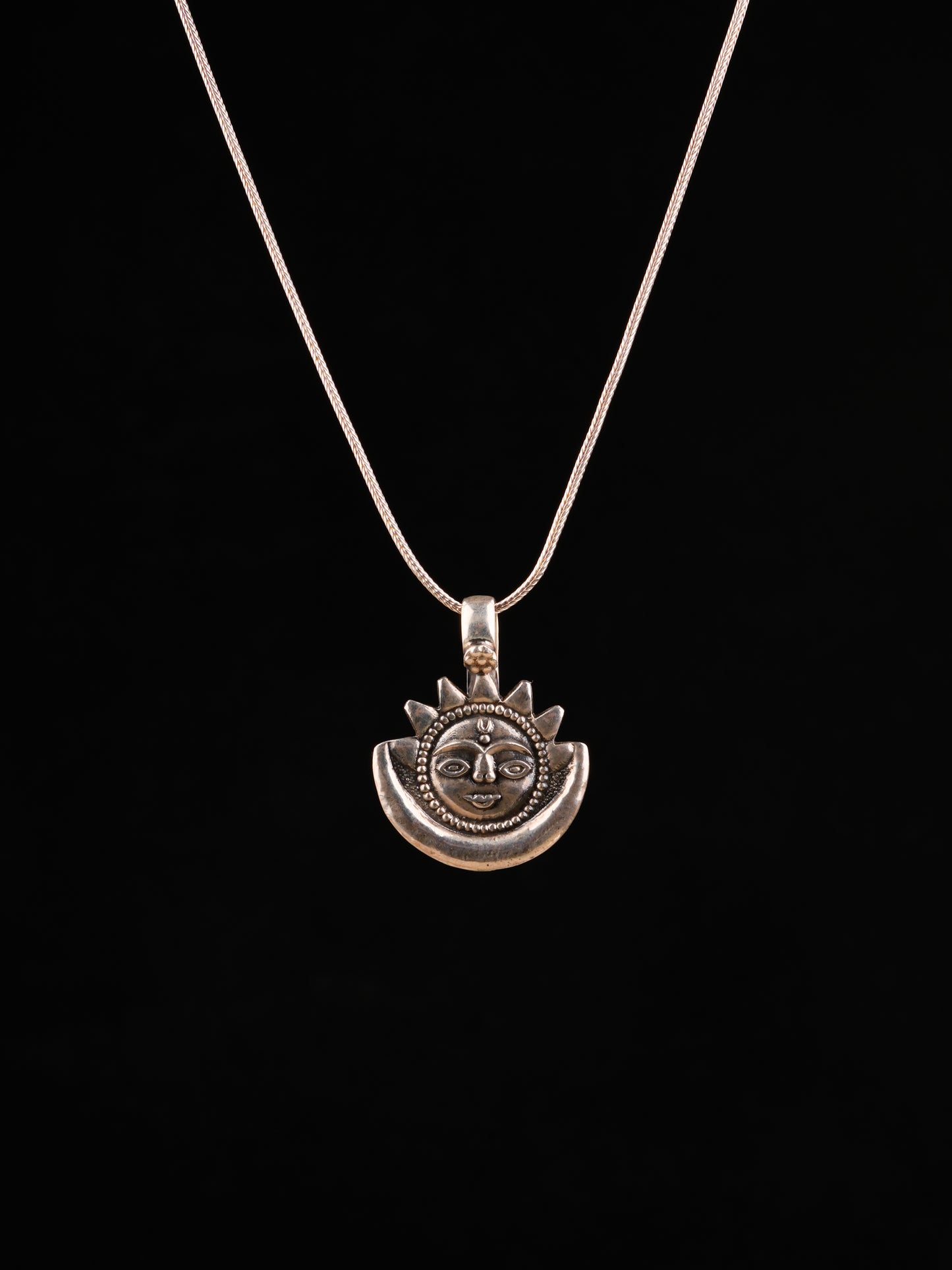 Sun Moon Silver Pendant