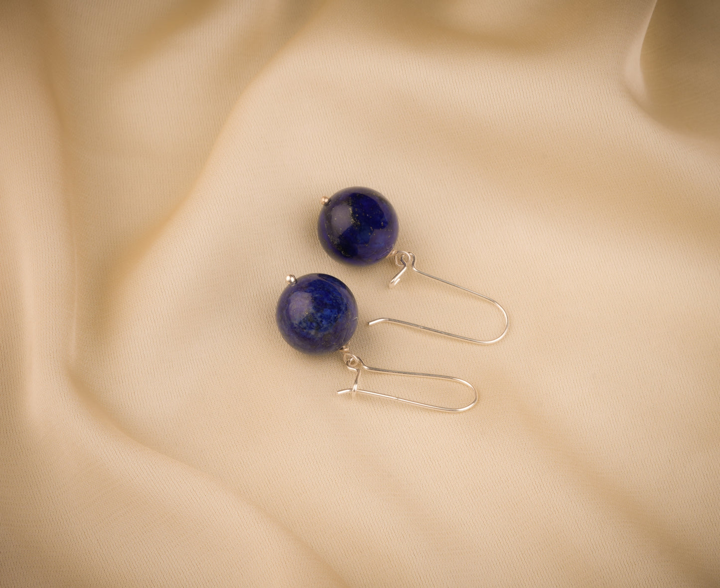 Lapis Lazuli Silver Dangler Drops