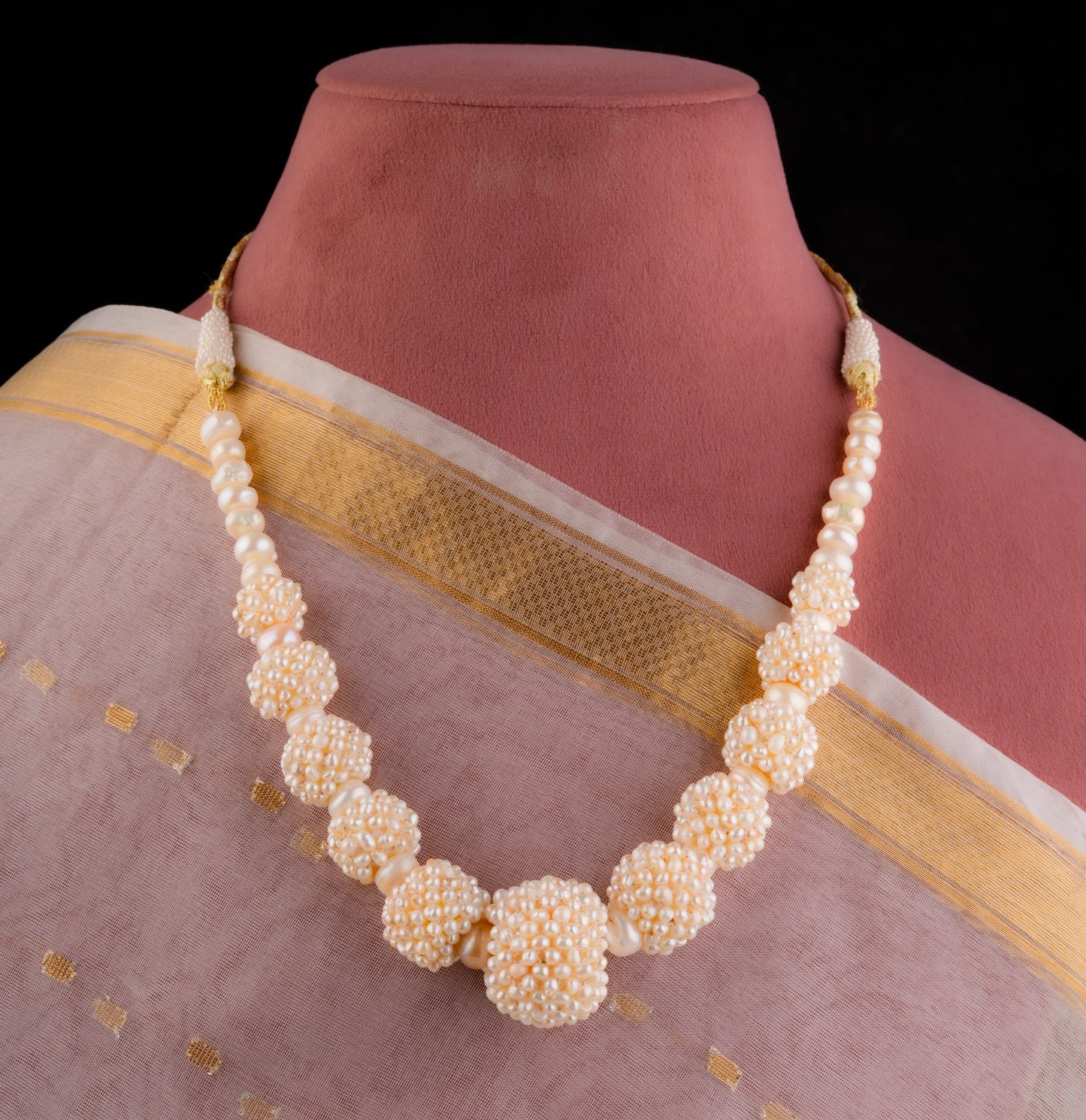 Freshwater Woven Pearls Necklace Set